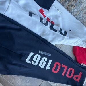 Ralph Lauren Blue Red and White New Hoodie & Pants Jogging set Sz XXL